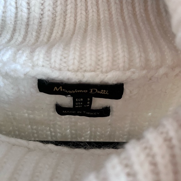 Massimo Dutti White turtleneck knit sweater - Picture 7 of 7